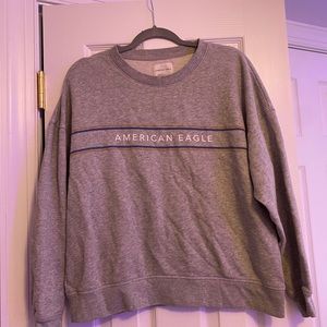 soft gray crewneck